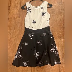 Xhilaration Black & White Dress